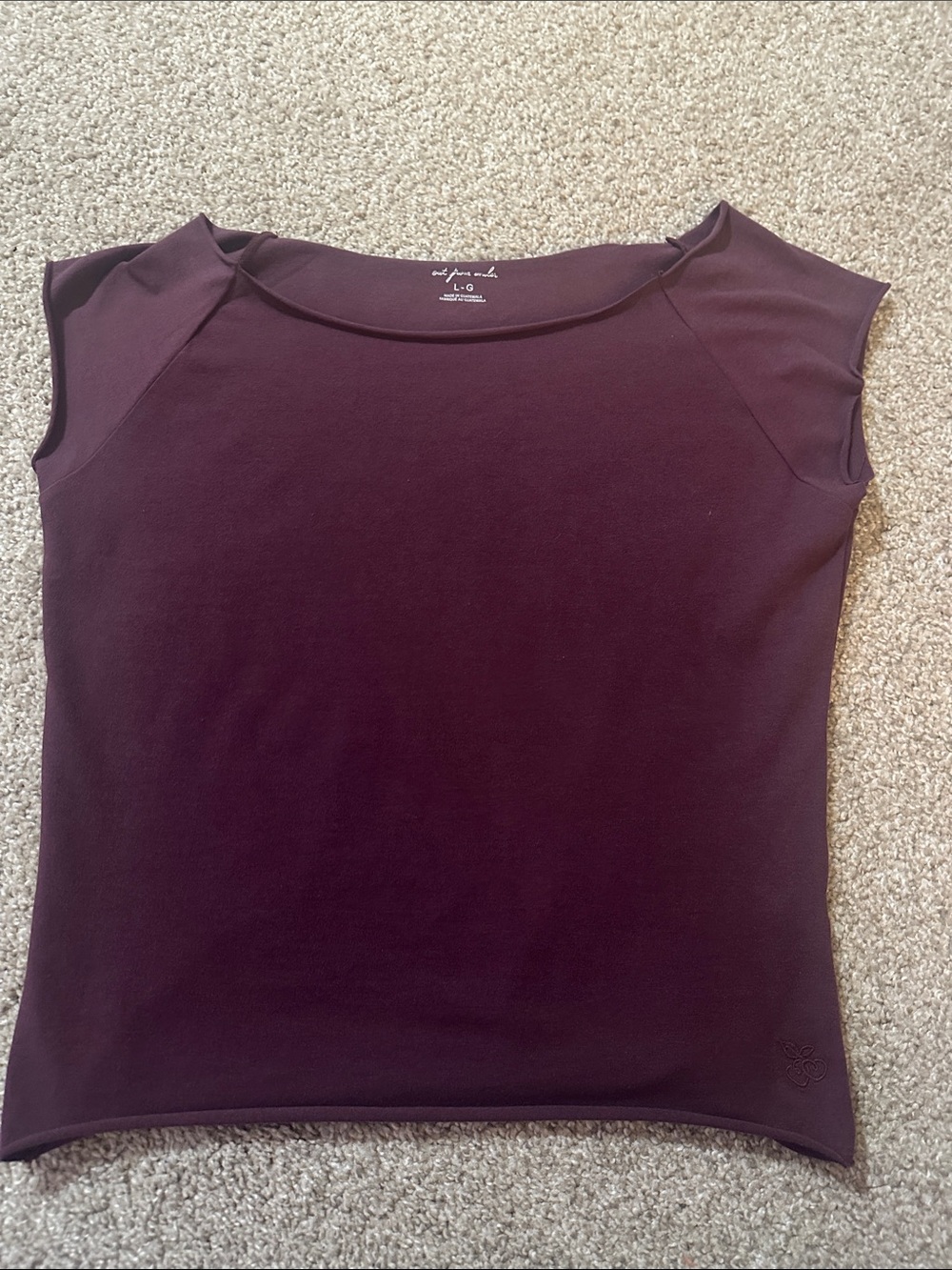 Urban Outfitters Deep Plum Cap-Sleeve Tank